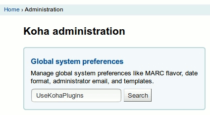 Global system preferences - Manage global system preferences like MARC flavor, date format, administrator email, and templates.