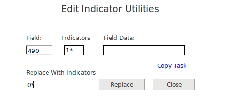 Edit Indicator Utilities avec les options décrites ci-dessus