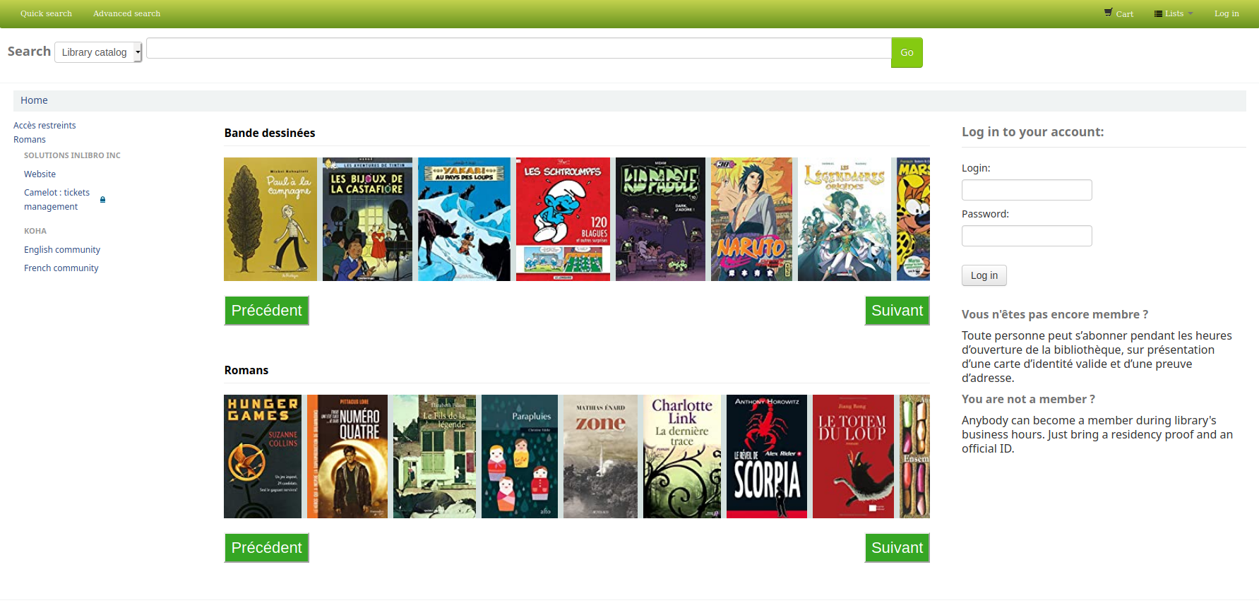 Carrousel style « À défilement »