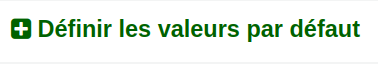 vue du menu des valeurs par défaut du formulaire d'importation d'utilisateurs