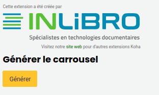 carrousel_generer_fr vue de la page de génération de carrousels