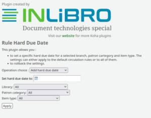 view of the rulehardduedate plugin interface