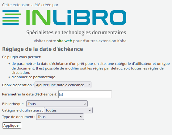 rulehardduedate_fr vue de l'interface du plugin rulehardduedate