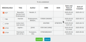 view of selected records to retrieve