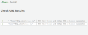CheckUrl plugin screenshot